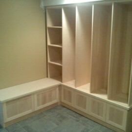 custom woodwork storage
