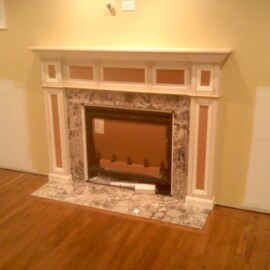 custom fireplace and mantel