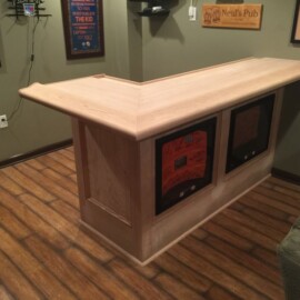 custom wood bar