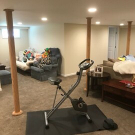 exercise room remodel