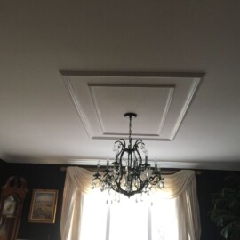 chandelier in living room