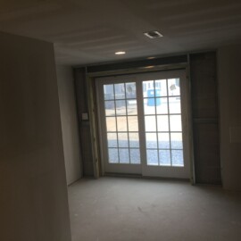 sliding glass door construction